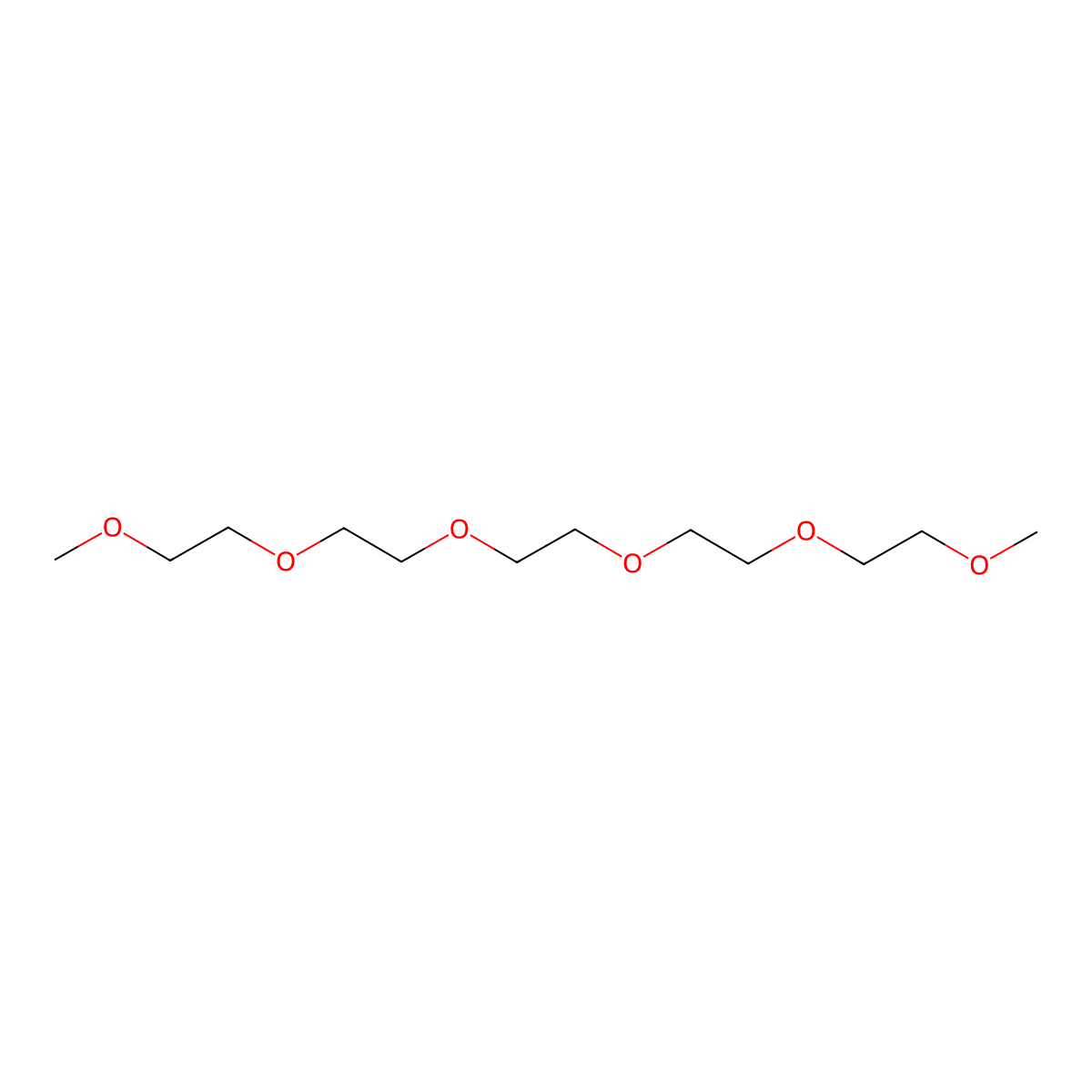 2,5,8,11,14,17-Hexaoxaoctadecane molecular structure, CAS 1191-87-3