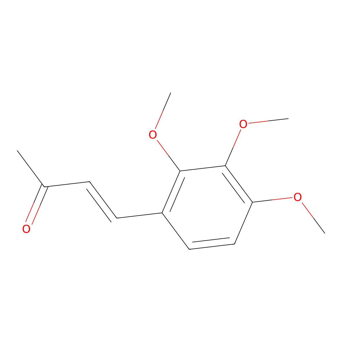 3-Buten-2-one, 4-(2,3,4-trimethoxyphenyl)- molecular structure, CAS 119101-22-3