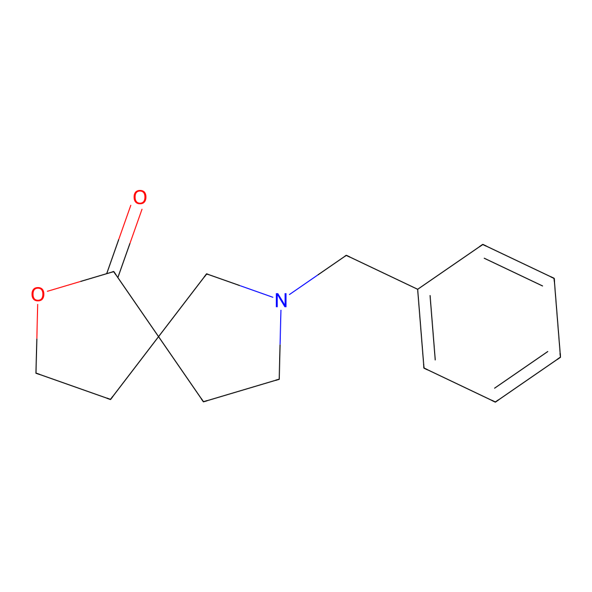 7-Benzyl-2-oxa-7-azaspiro[4.4]nonan-1-one molecular structure, CAS 119102-90-8