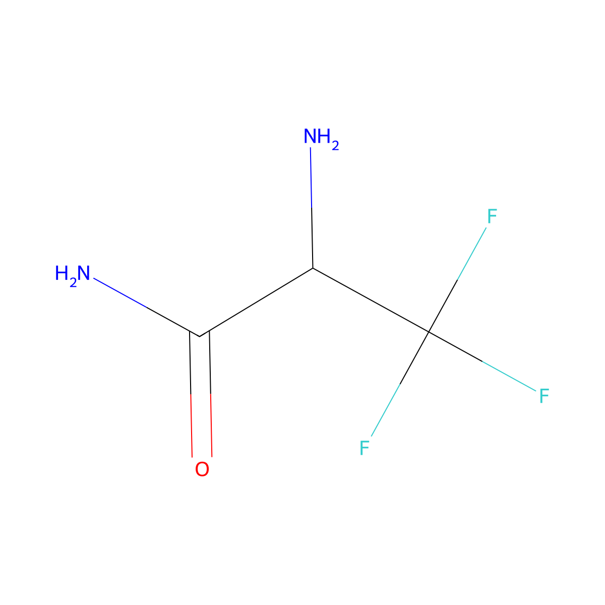 2-Amino-3,3,3-trifluoropropanamide molecular structure, CAS 1191035-89-8