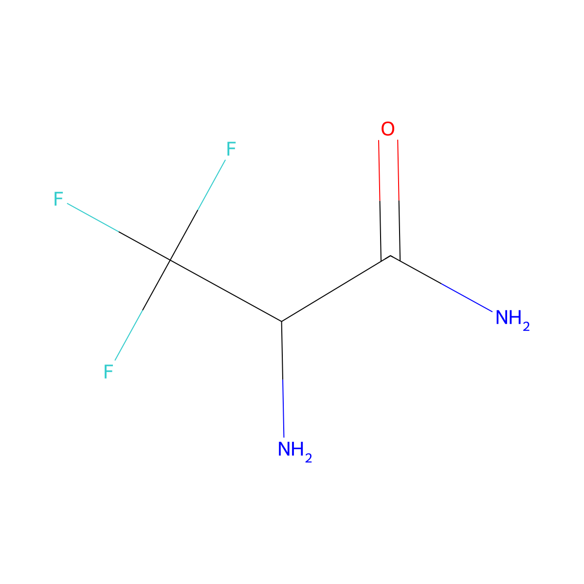 2-Amino-3,3,3-trifluoropropanamide molecular structure, CAS 1191035-89-8