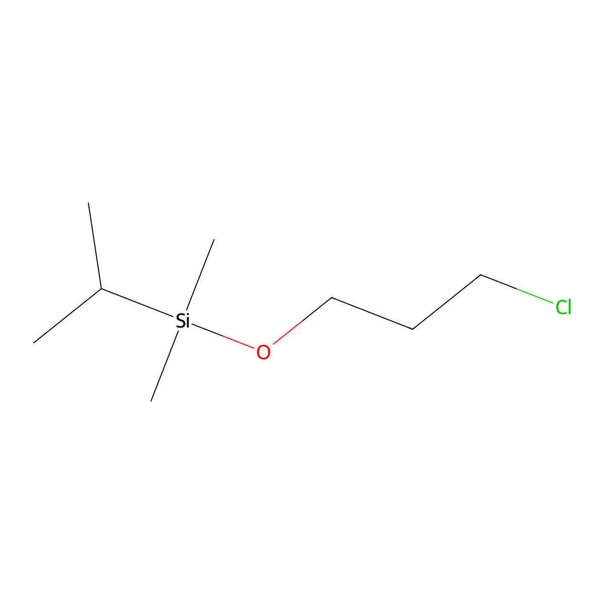 (3-Chloropropoxy)isopropyldimethylsilane molecular structure, CAS 1191036-21-1