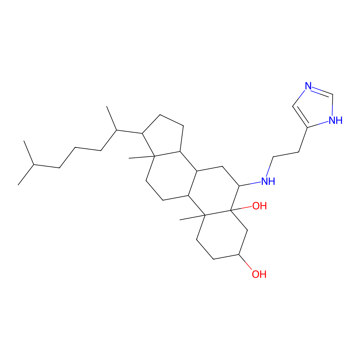 Dendrogenin A molecular structure, CAS 1191043-85-2