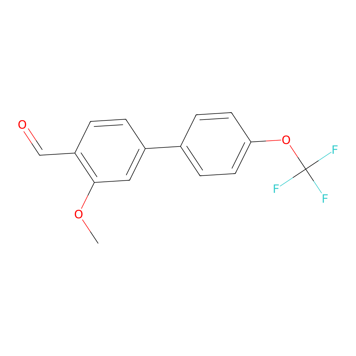 3-Methoxy-4'-(trifluoromethoxy)-[1,1'-biphenyl]-4-carbaldehyde molecular structure, CAS 1191053-33-4