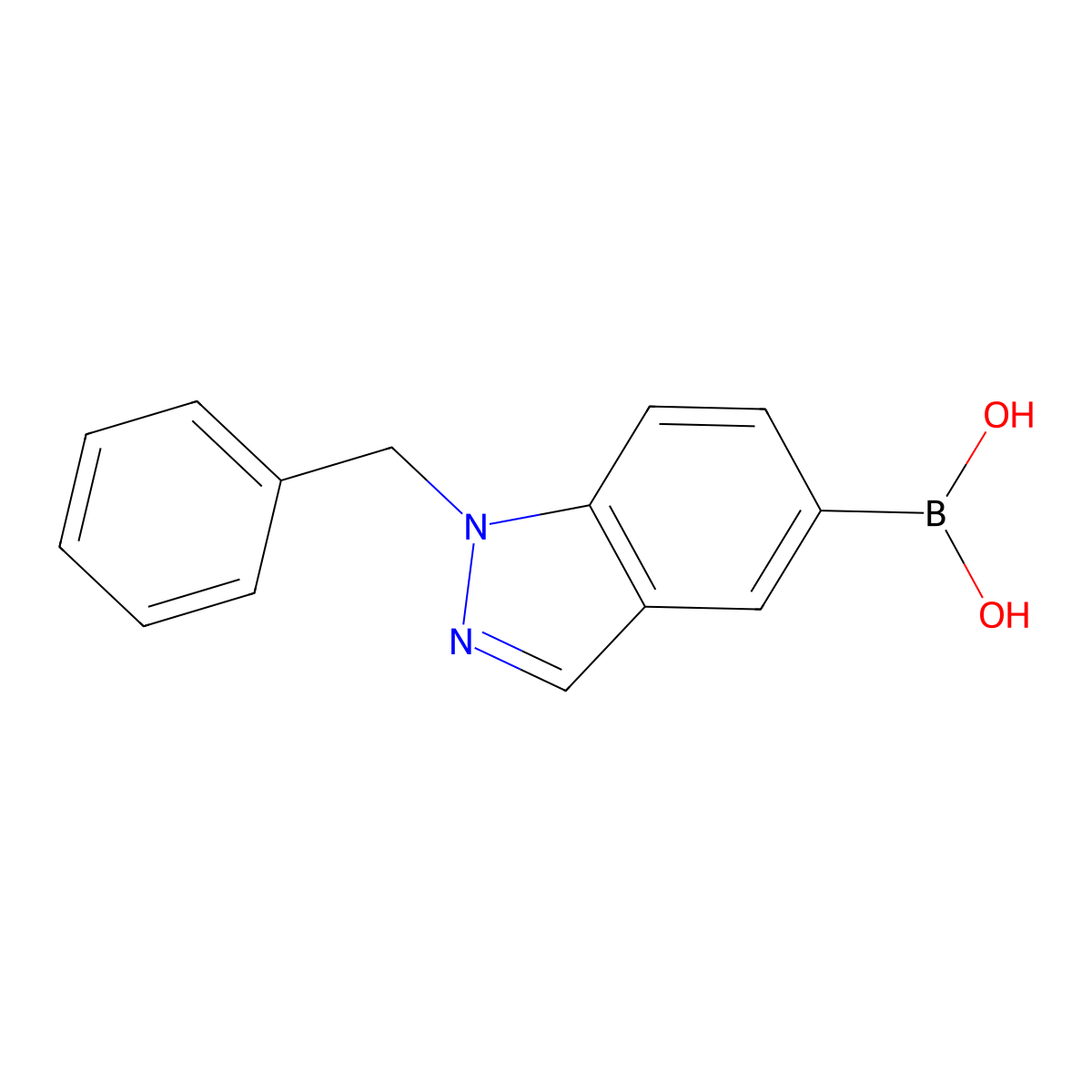 (1-Benzyl-1H-indazol-5-yl)boronic acid molecular structure, CAS 1191062-74-4