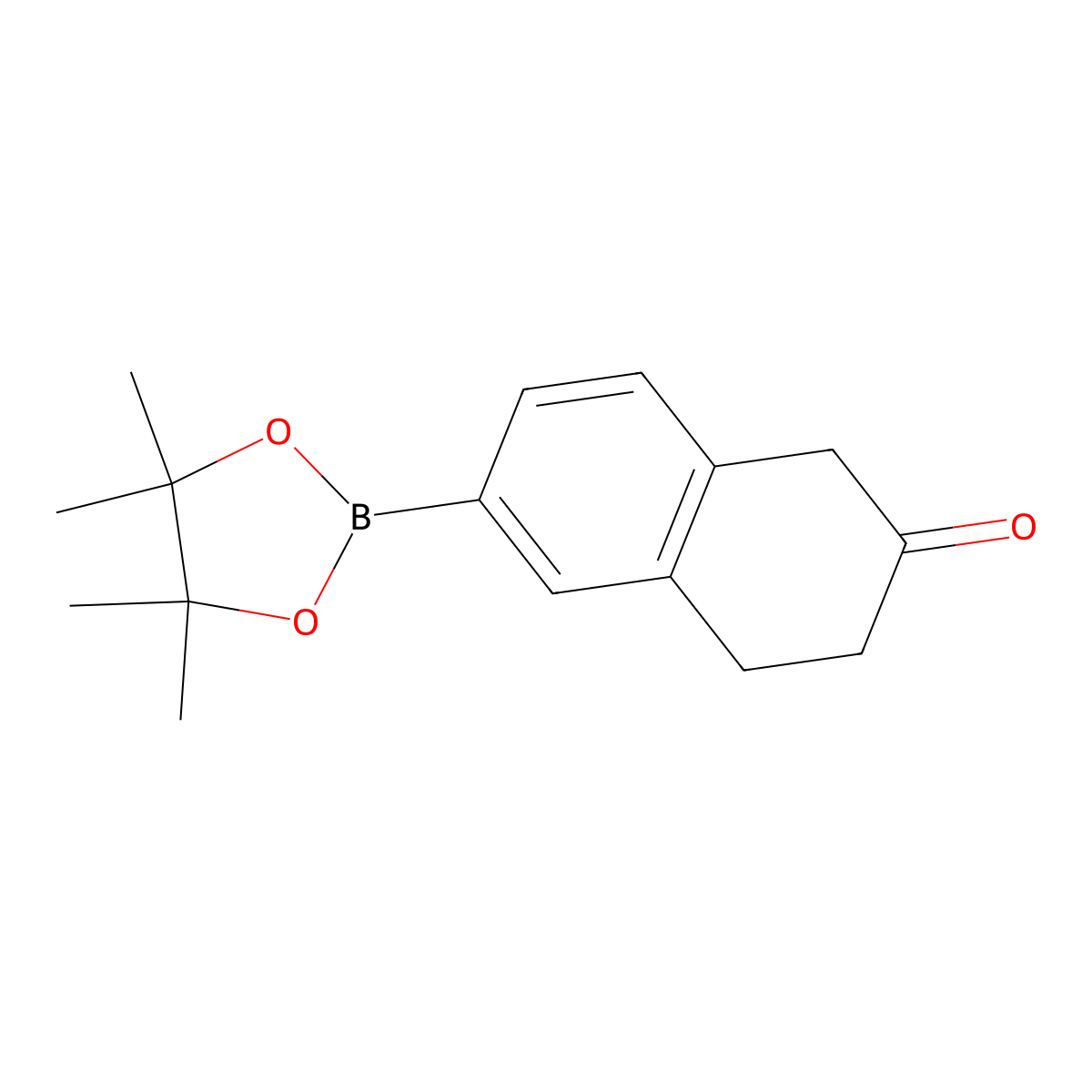 6-(4,4,5,5-Tetramethyl-1,3,2-dioxaborolan-2-yl)-3,4-dihydronaphthalen-2(1H)-one molecular structure, CAS 1191063-75-8