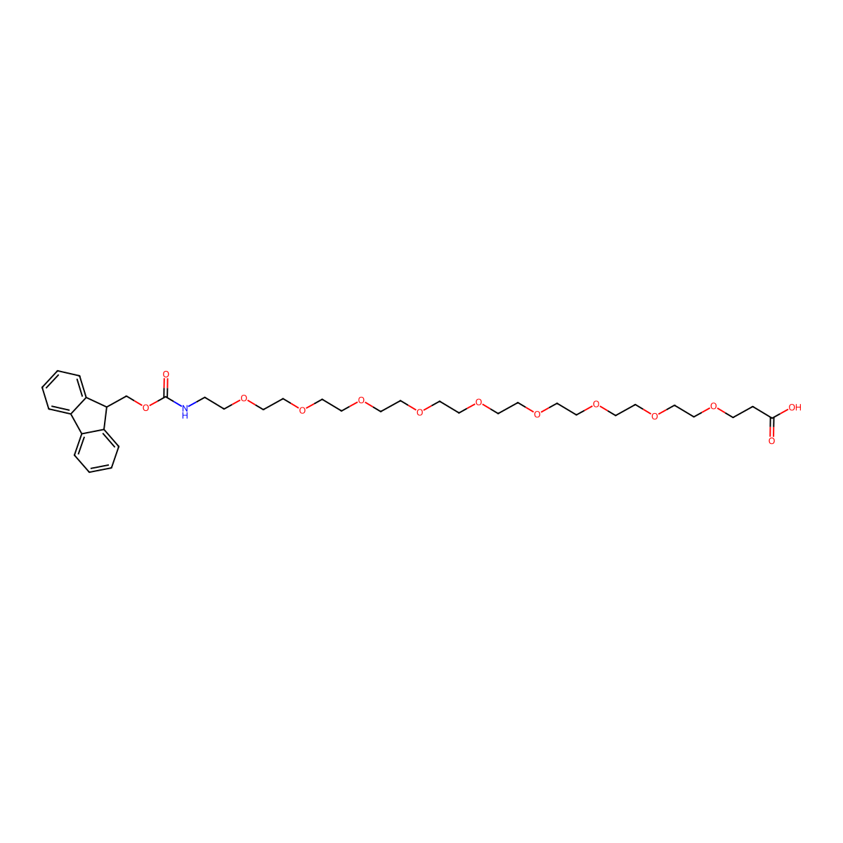 Fmoc-NH-PEG9-CH2CH2COOH molecular structure, CAS 1191064-81-9