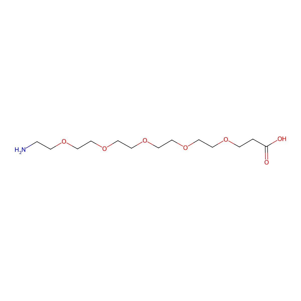 Amino-PEG5-acid molecular structure, CAS 1191078-74-6
