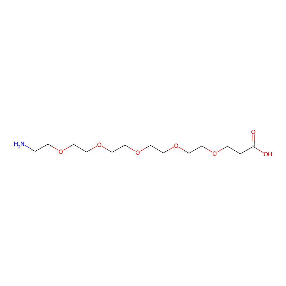 Amino-PEG5-acid molecular structure, CAS 1191078-74-6