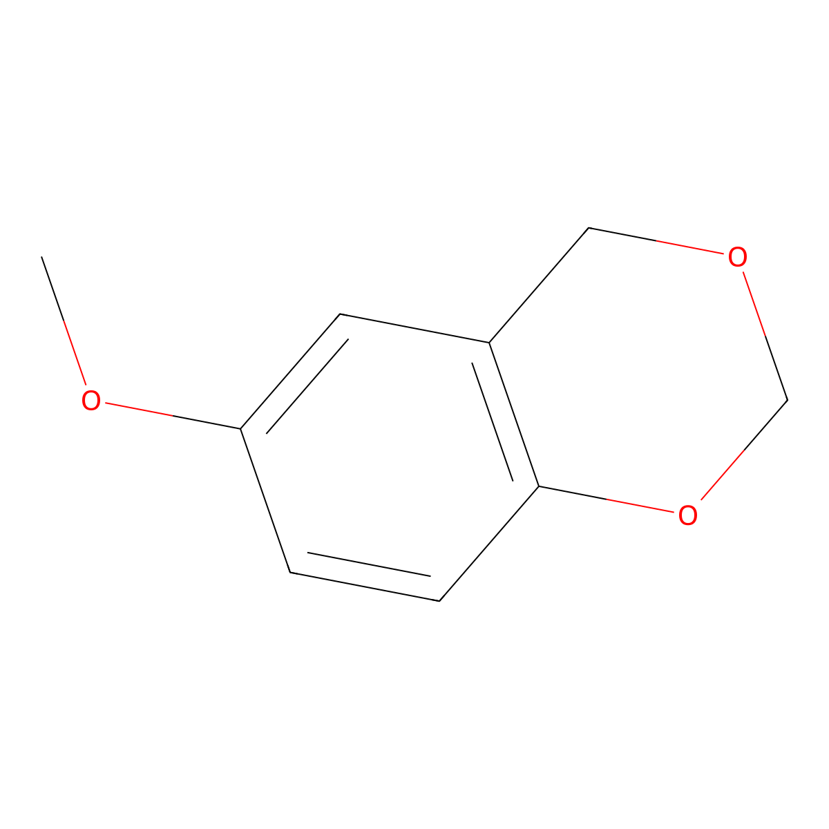 6-Methoxy-4H-1,3-benzodioxin molecular structure, CAS 119108-04-2
