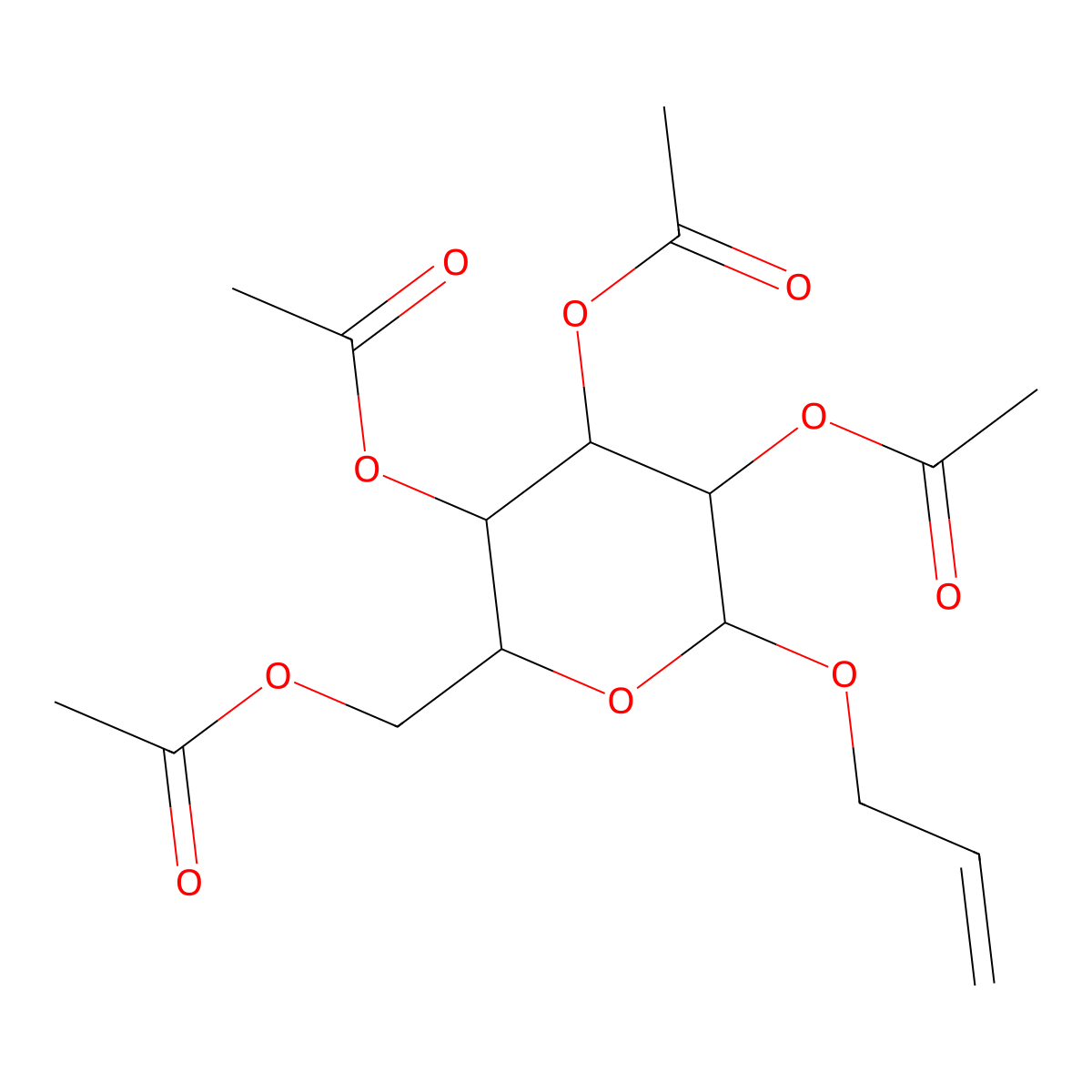 Allyl 2,3,4,6-tetra-O-acetyl-a-D-mannopyranoside molecular structure, CAS 119111-31-8