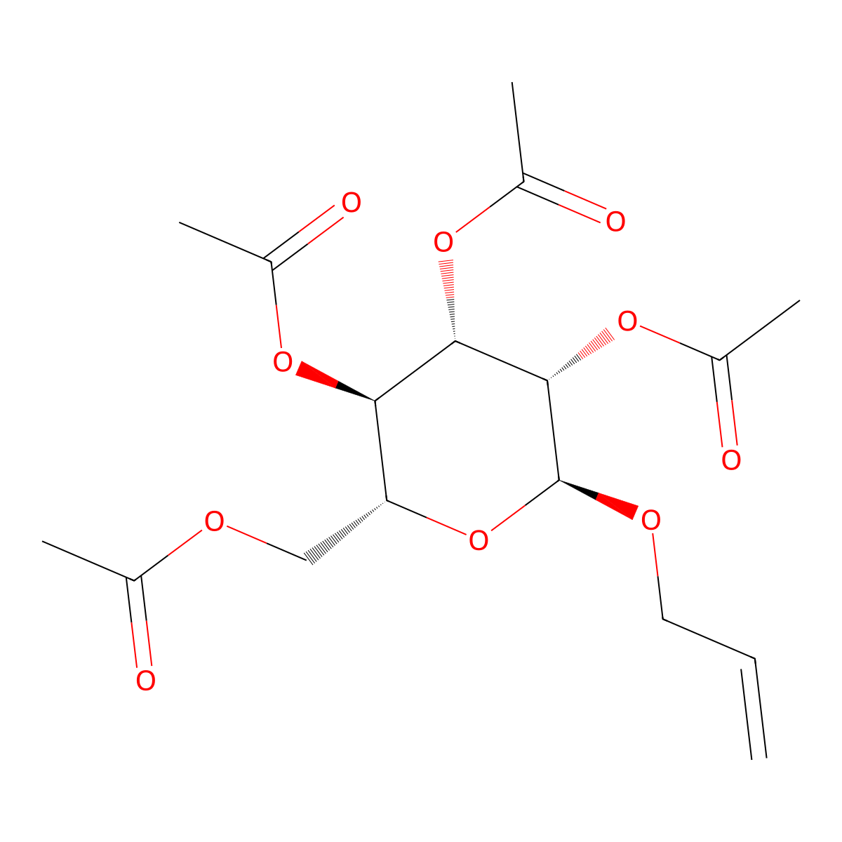 Allyl 2,3,4,6-tetra-O-acetyl-a-D-mannopyranoside molecular structure, CAS 119111-31-8