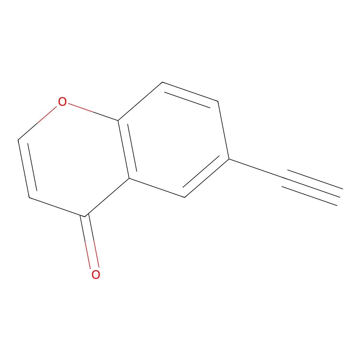6-ethynyl-4H-chromen-4-one molecular structure, CAS 1191128-63-8