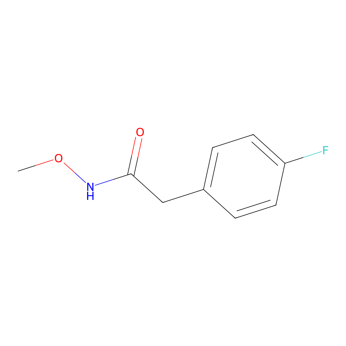 4-Fluoro-N-methoxybenzeneacetamide molecular structure, CAS 119114-45-3