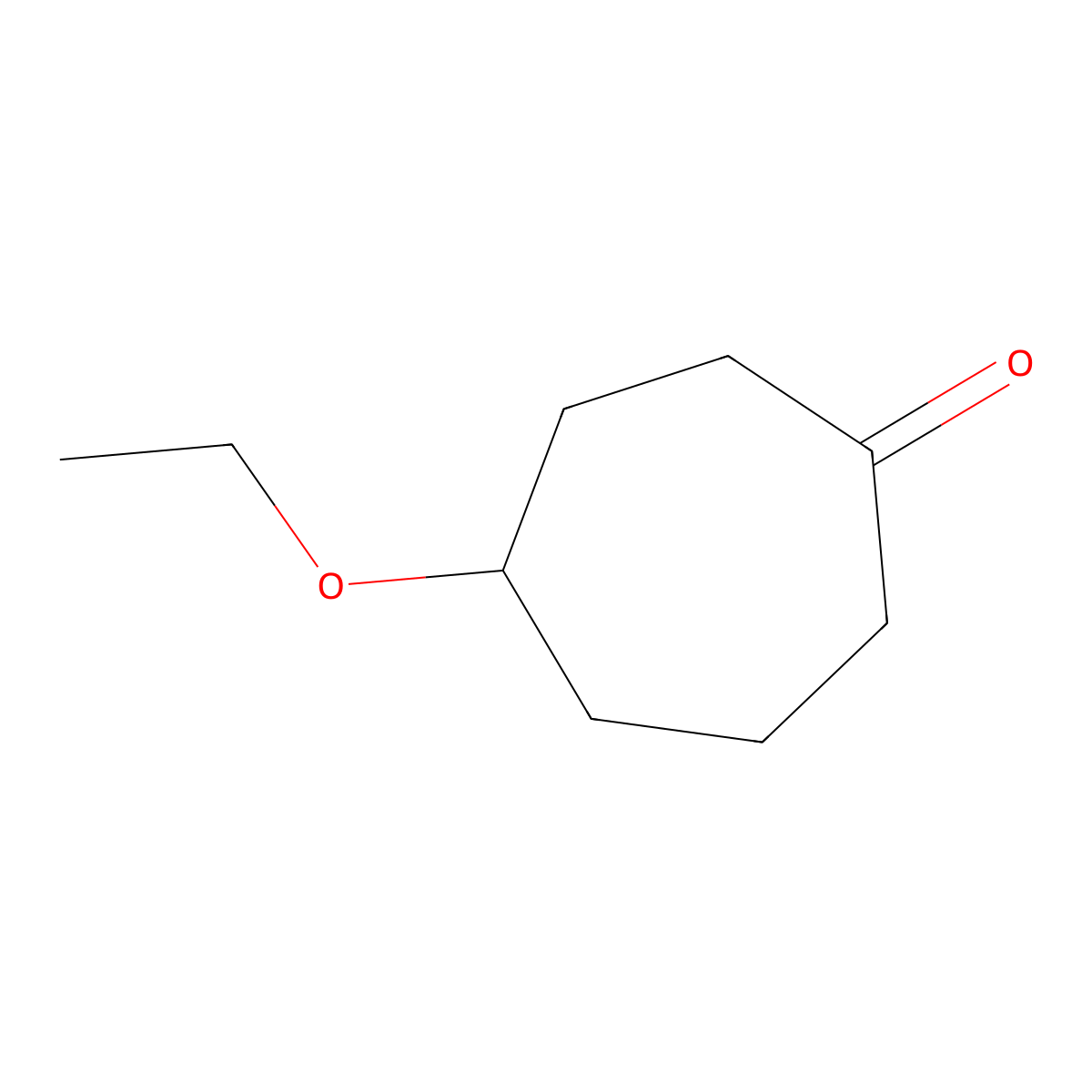 4-Ethoxycycloheptan-1-one molecular structure, CAS 119124-46-8