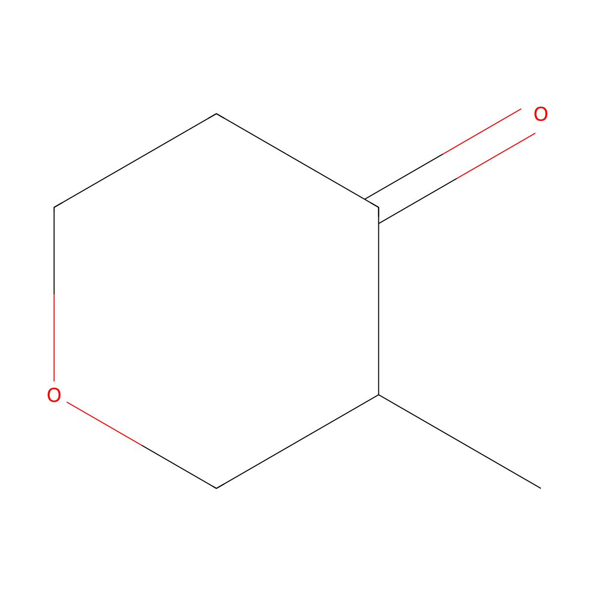 3-Methyloxan-4-one molecular structure, CAS 119124-53-7