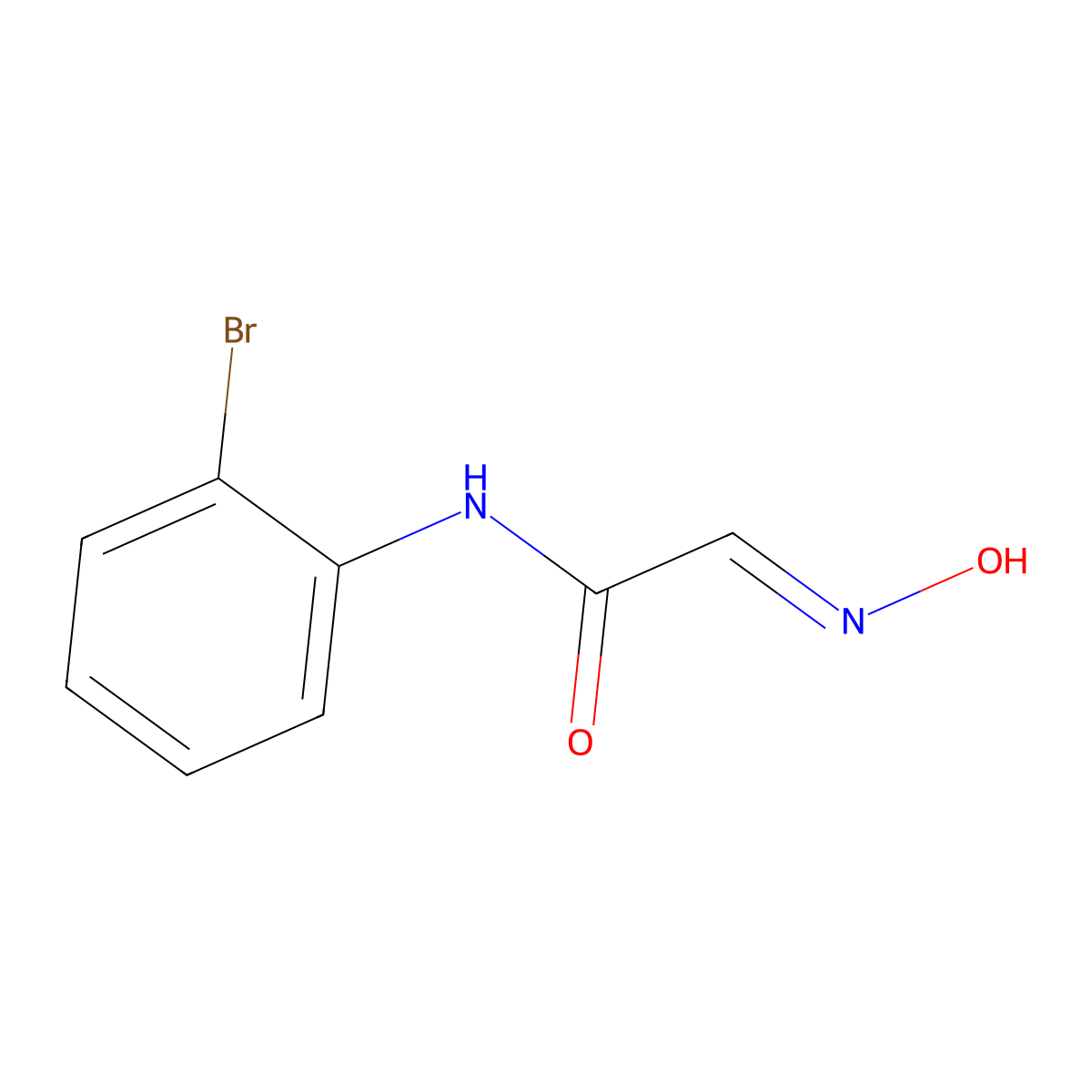 N-(2-bromophenyl)-2-(N-hydroxyimino)acetamide molecular structure, CAS 1191245-18-7