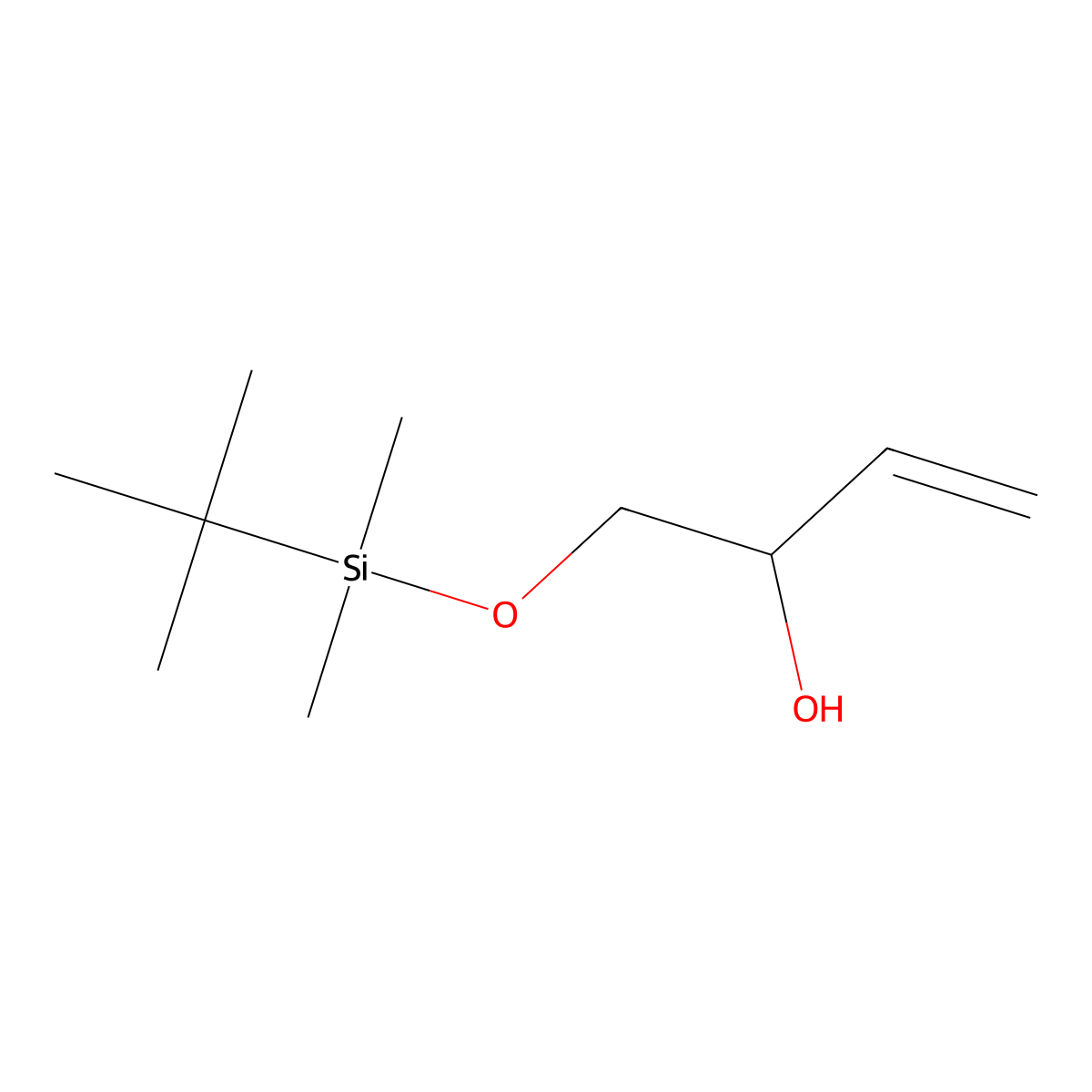 1-[(Tert-butyldimethylsilyl)oxy]but-3-en-2-ol molecular structure, CAS 119125-28-9