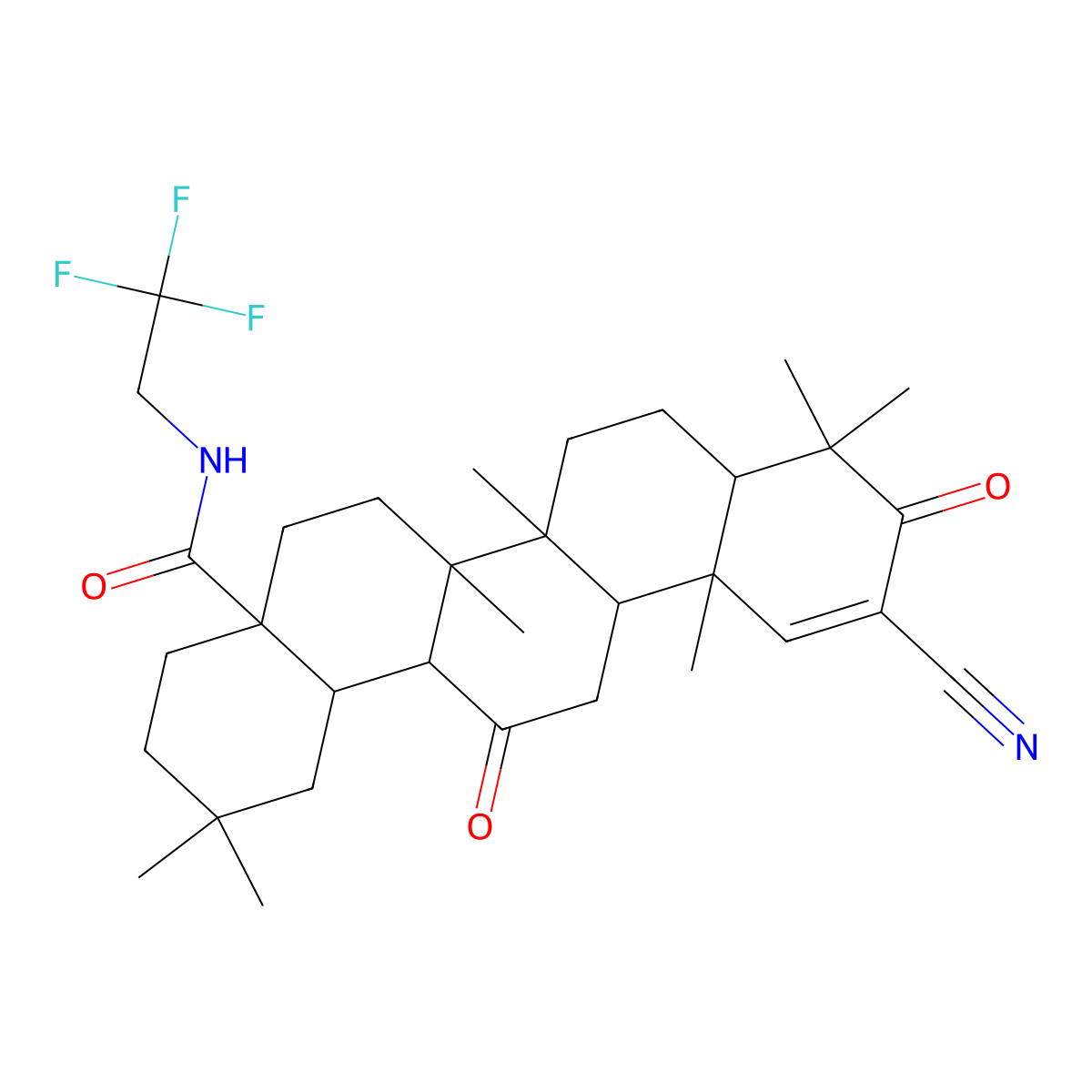 CDDO-dhTFEA molecular structure, CAS 1191265-33-4