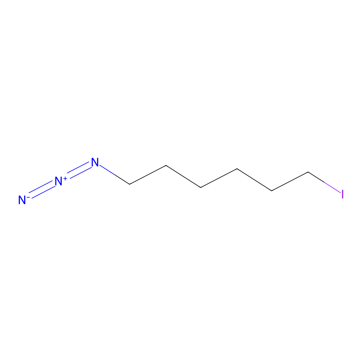 1-Azido-6-iodohexane molecular structure, CAS 119137-15-4