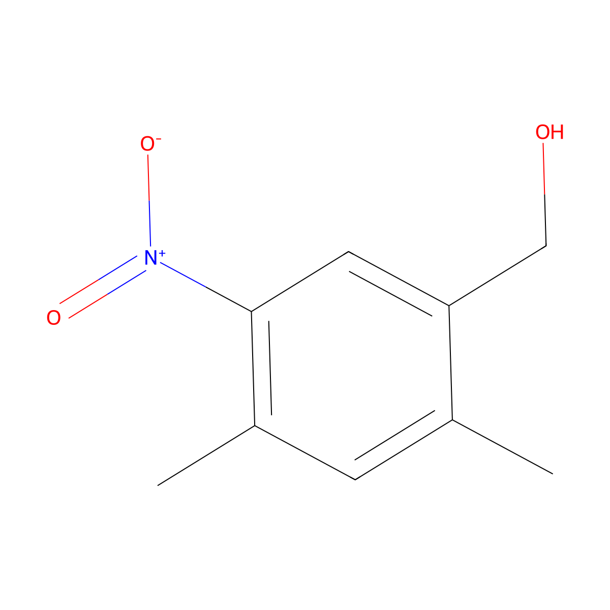 (2,4-Dimethyl-5-nitrophenyl)methanol molecular structure, CAS 1191428-68-8