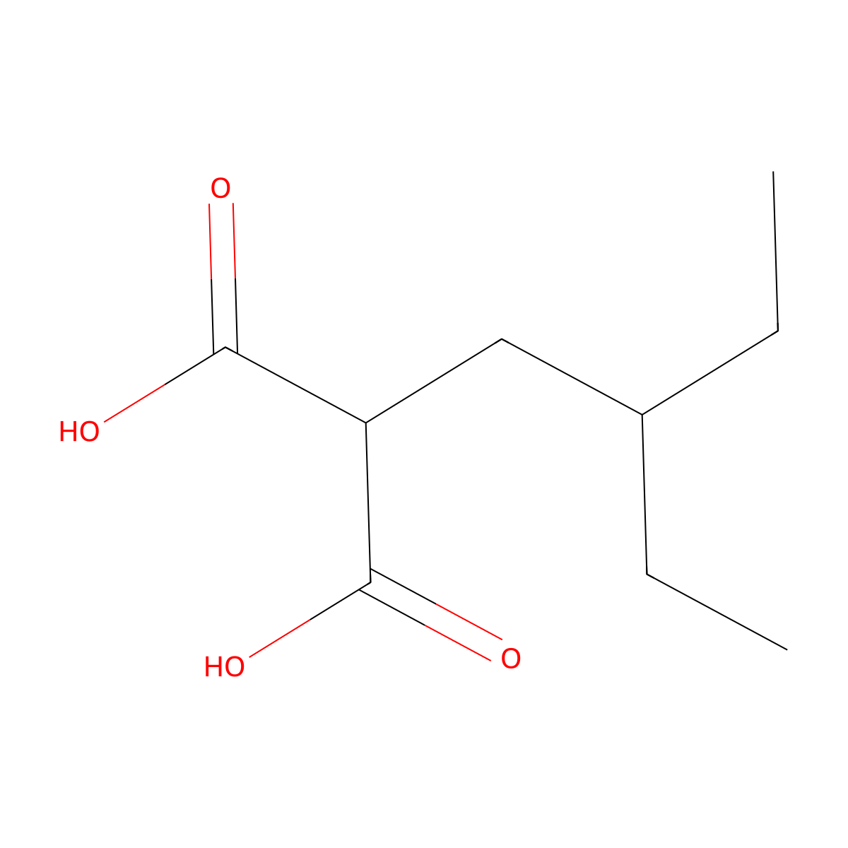 2-(2-Ethylbutyl)malonic acid molecular structure, CAS 1191453-87-8