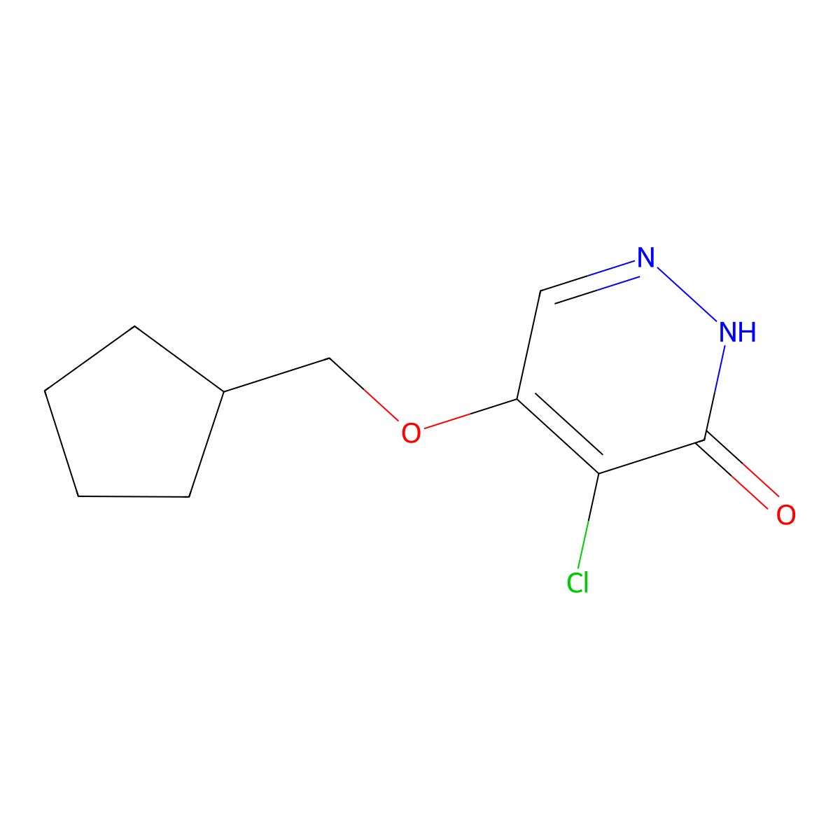4-chloro-5-(cyclopentylmethoxy)pyridazin-3(2H)-one molecular structure, CAS 1191454-46-2