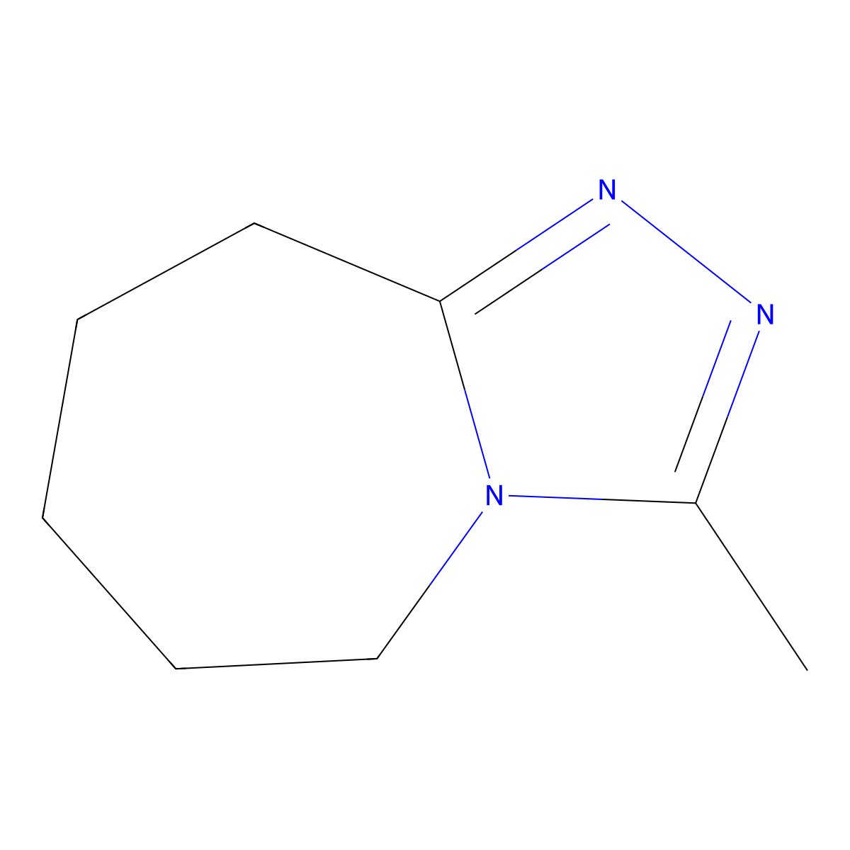3-Methyl-6,7,8,9-tetrahydro-5H-[1,2,4]triazolo[4,3-a]azepine molecular structure, CAS 119151-11-0