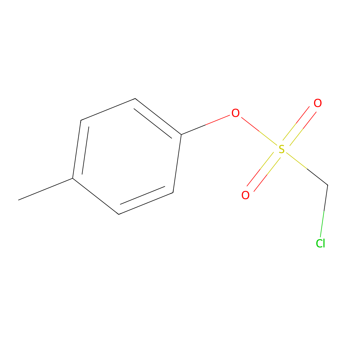 4-Methylphenyl chloromethanesulfonate molecular structure, CAS 119152-34-0