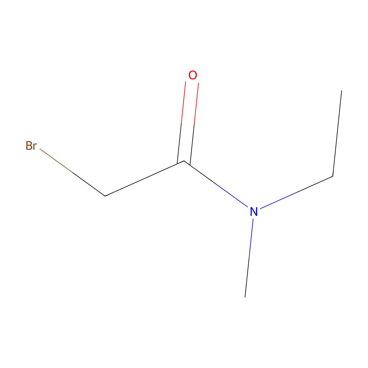 2-Bromo-N-ethyl-N-methylacetamide molecular structure, CAS 119152-89-5