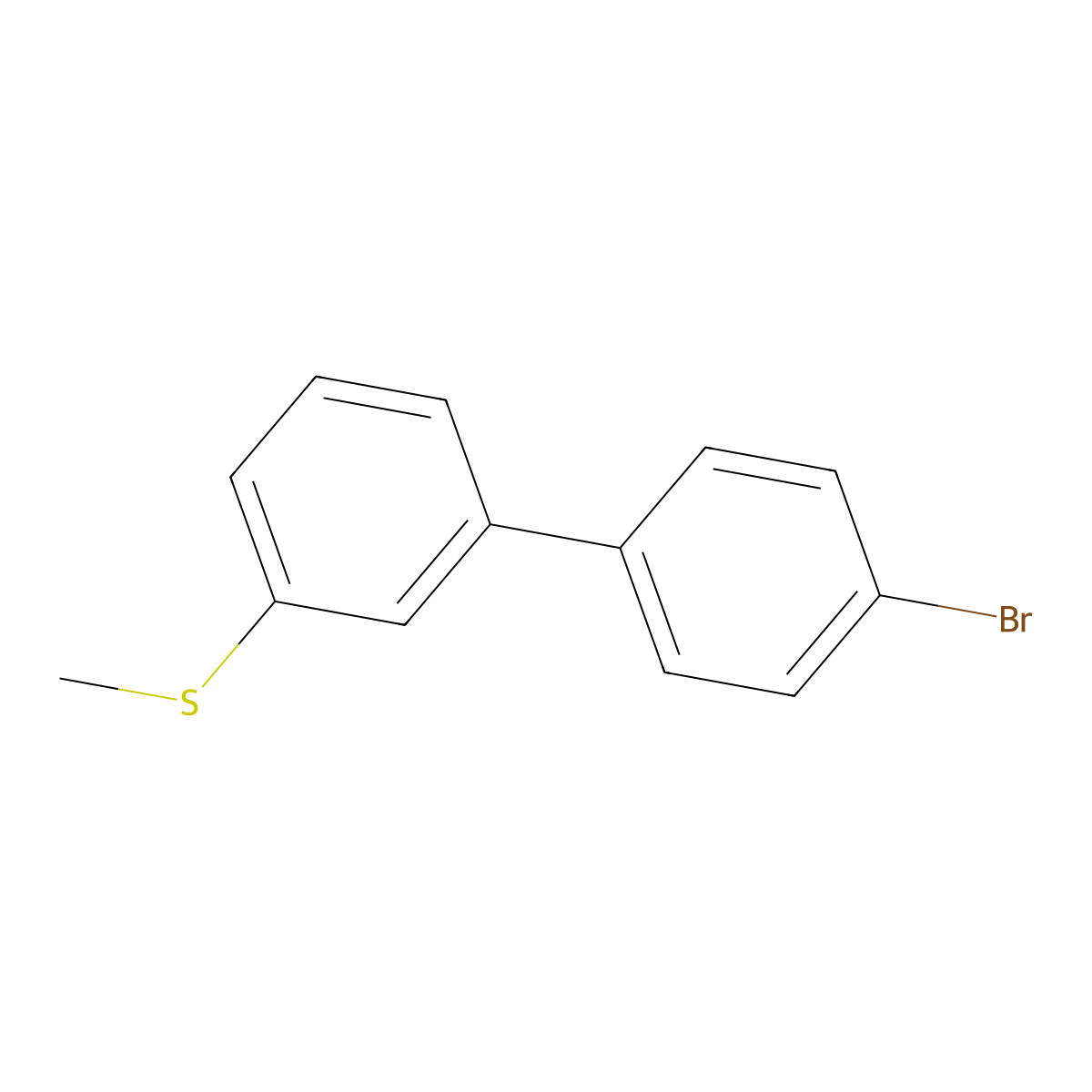 4-Bromo-3'-(methylthio)biphenyl molecular structure, CAS 1191616-75-7