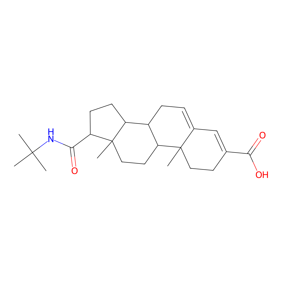 Epristeride molecular structure, CAS 119169-78-7