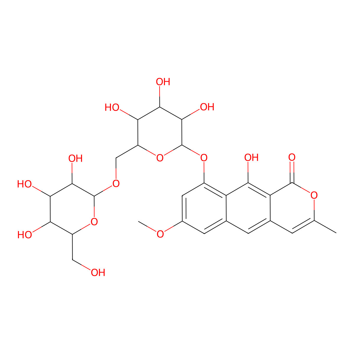 Cassiaside C molecular structure, CAS 119170-52-4
