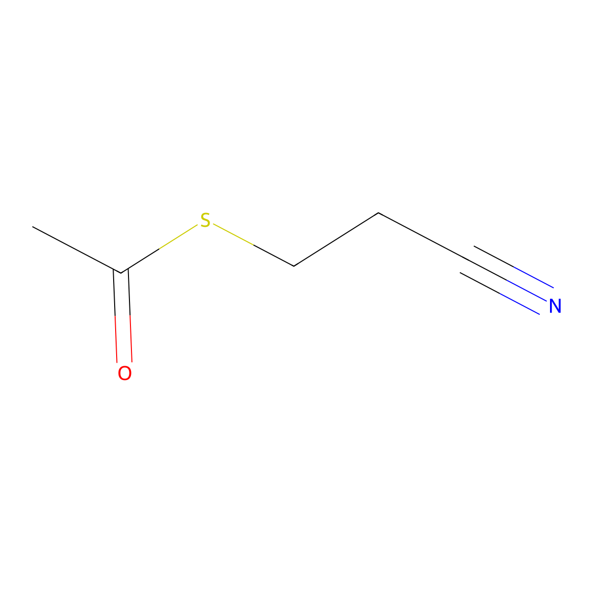 3-(Acetylthio)propionitrile molecular structure, CAS 119174-33-3