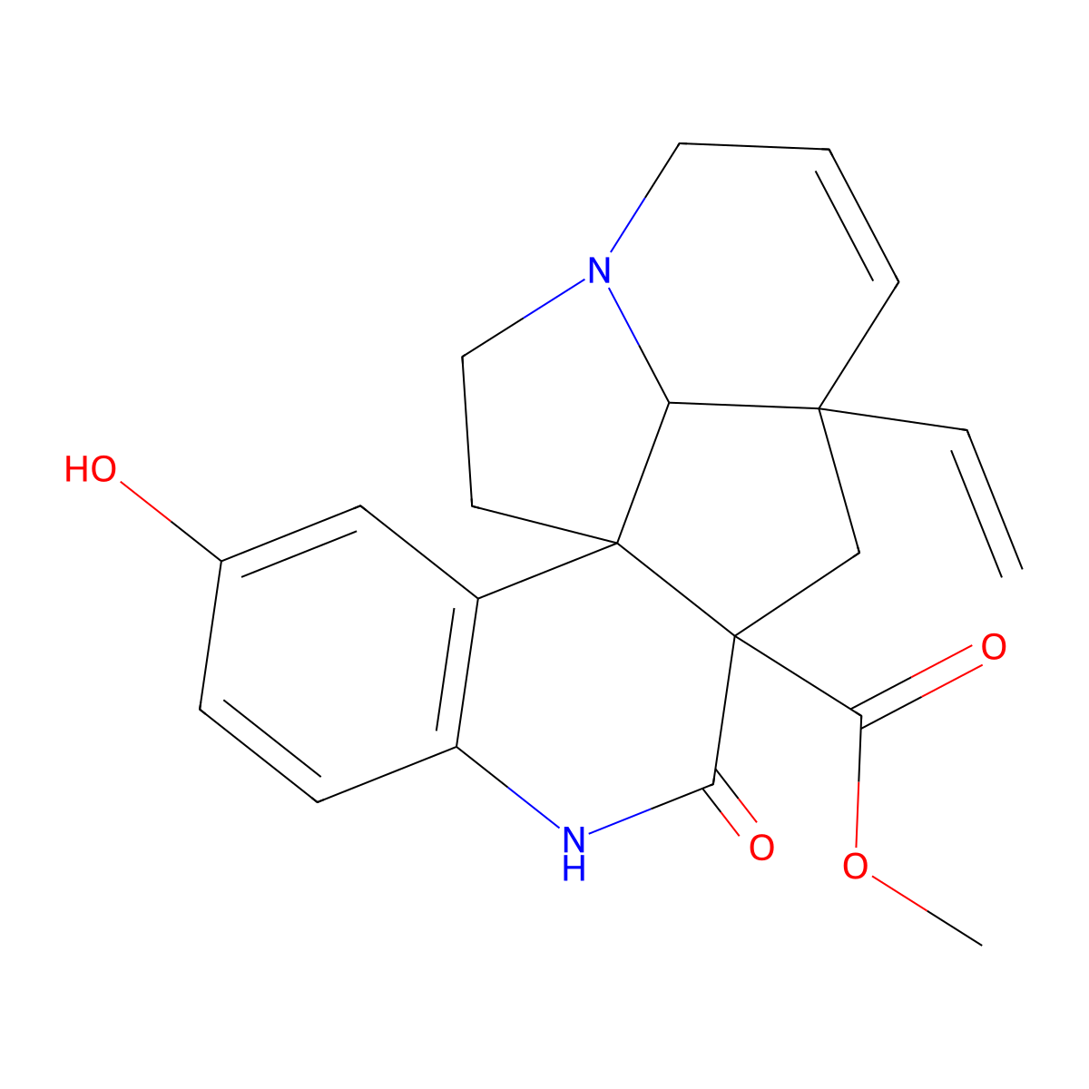 10-Hydroxyscandine molecular structure, CAS 119188-47-5