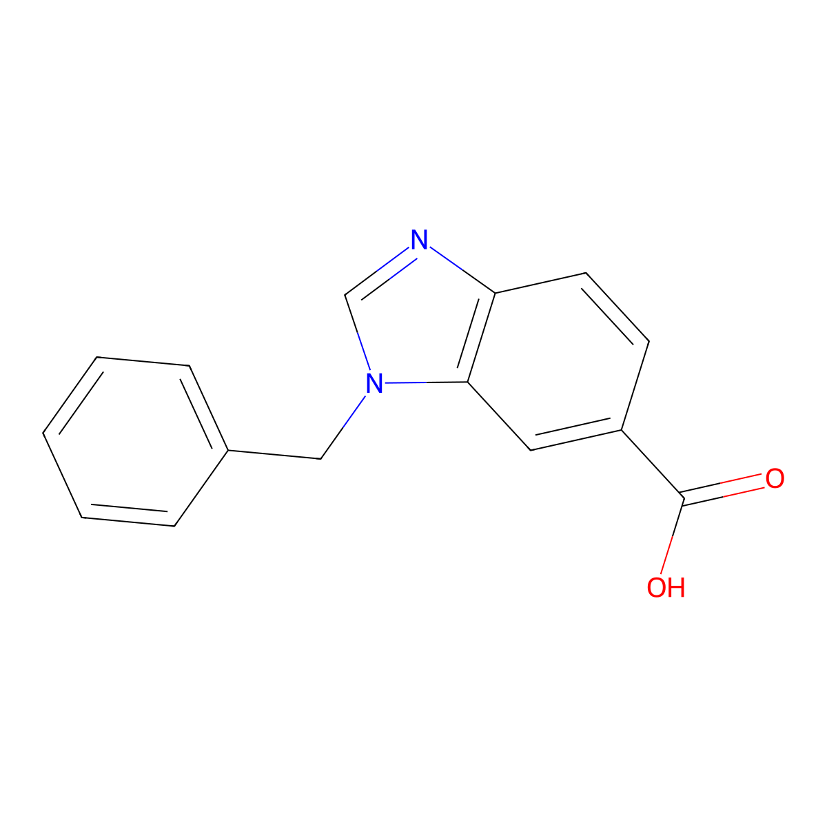 3-Benzyl-1,3-benzodiazole-5-carboxylic acid molecular structure, CAS 1191904-81-0