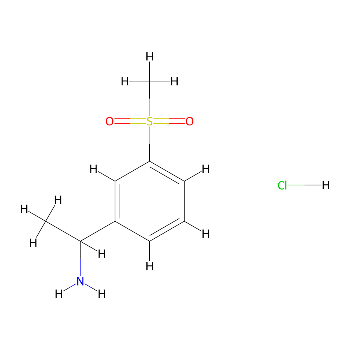 1-(3-Methanesulfonylphenyl)ethan-1-amine hydrochloride molecular structure, CAS 1191908-49-2