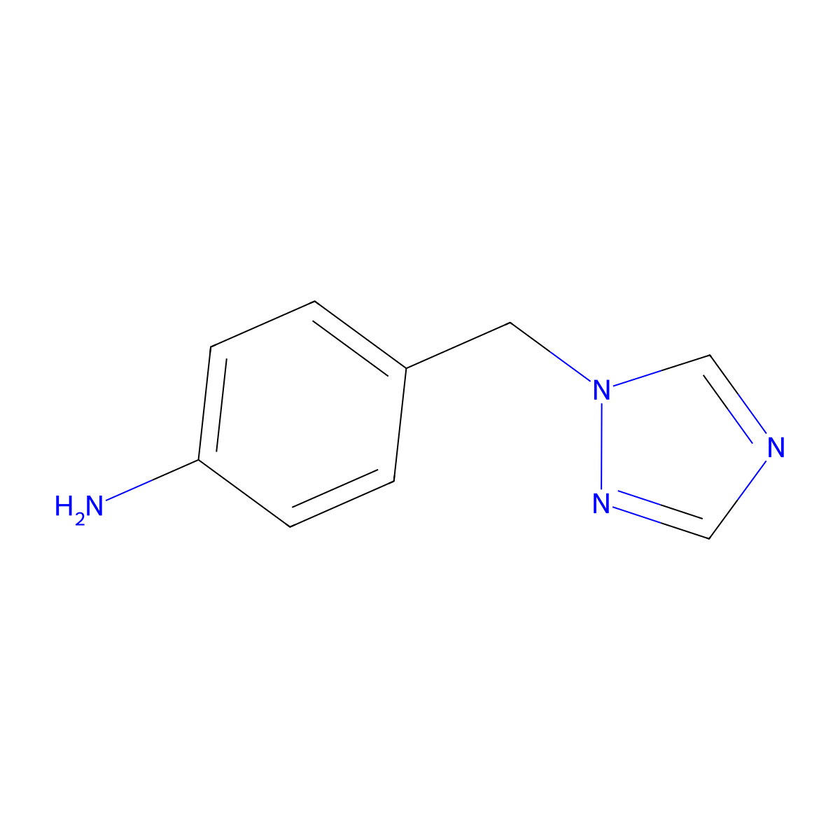 1-(4-Aminobenzyl)-1,2,4-triazole molecular structure, CAS 119192-10-8