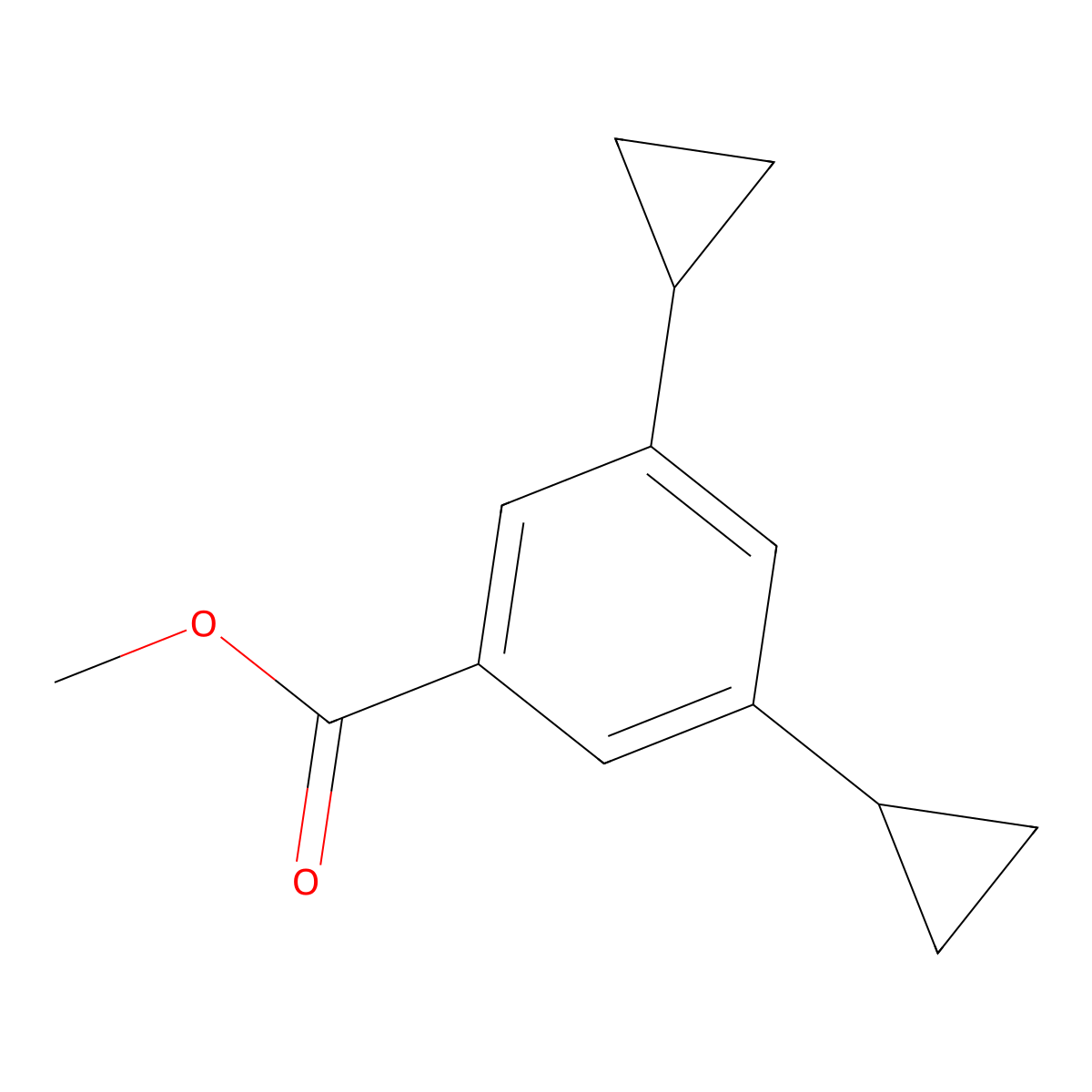 Methyl 3,5-dicyclopropylbenzoate molecular structure, CAS 1191944-08-7
