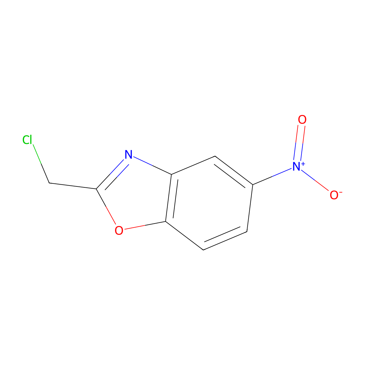 2-(Chloromethyl)-5-nitro-1,3-benzoxazole molecular structure, CAS 119198-10-6