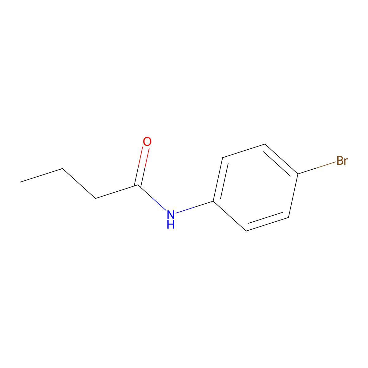 N-(4-Bromophenyl)butanamide molecular structure, CAS 119199-11-0