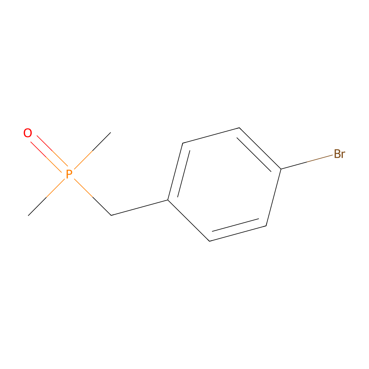 1-Bromo-4-((dimethylphosphoryl)methyl)benzene molecular structure, CAS 119199-90-5
