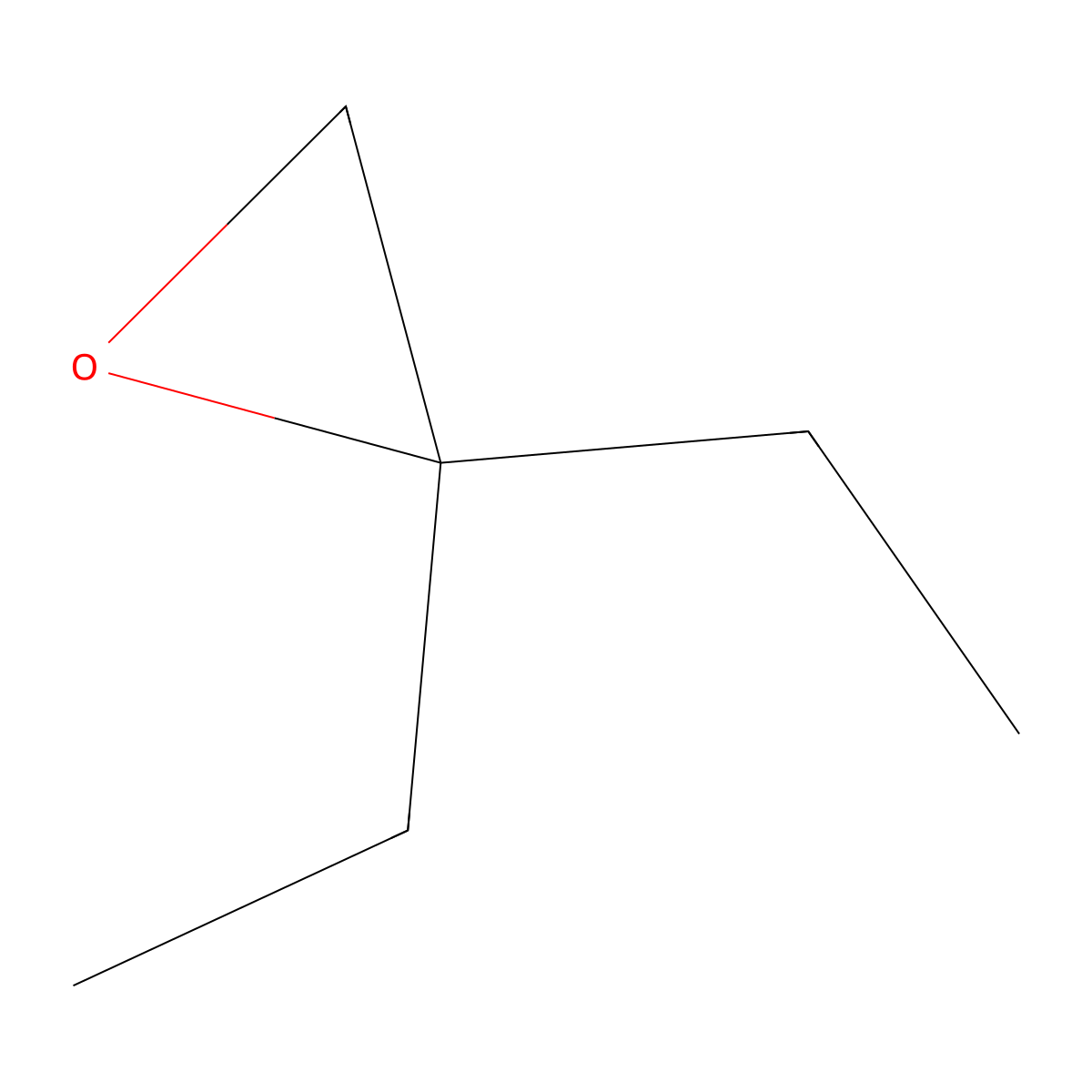 2,2-Diethyloxirane molecular structure, CAS 1192-17-2
