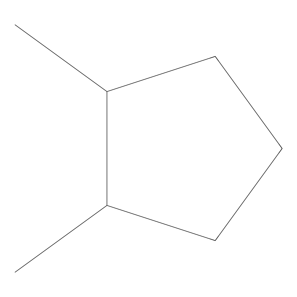 1,2-Dimethylcyclopentane, cis- molecular structure, CAS 1192-18-3