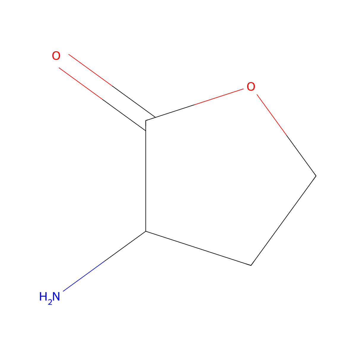 Homoserine Lactone molecular structure, CAS 1192-20-7