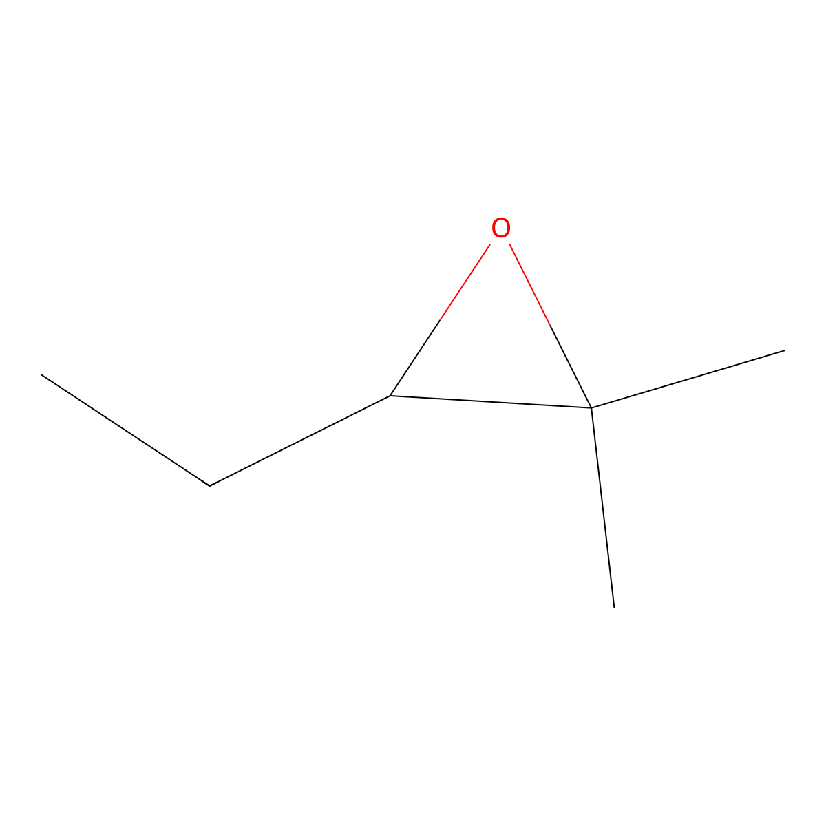 3-Ethyl-2,2-dimethyloxirane molecular structure, CAS 1192-22-9