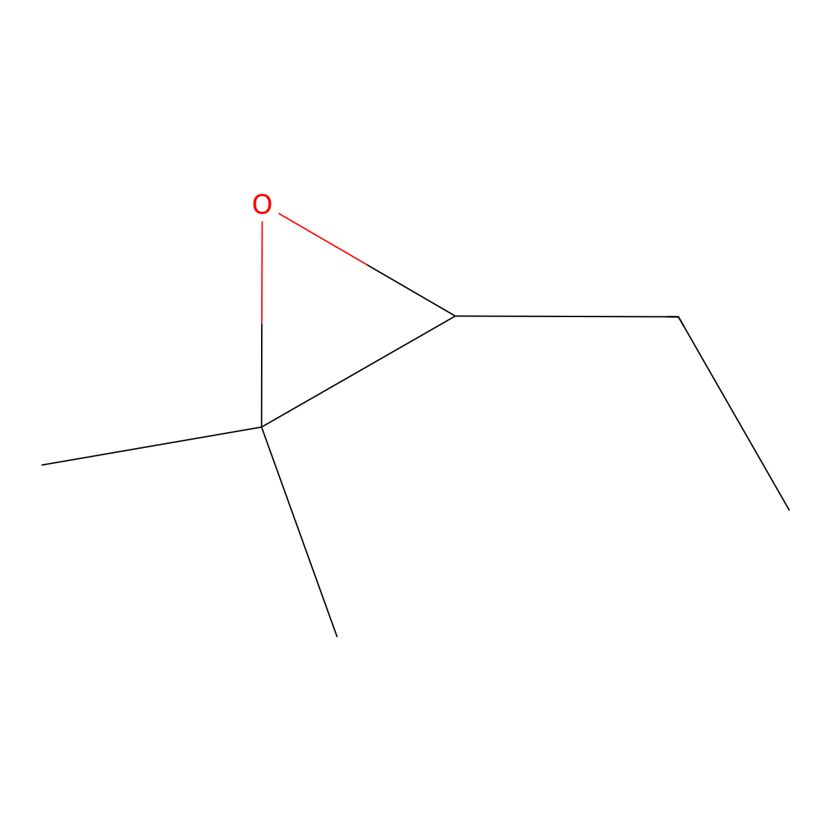 3-Ethyl-2,2-dimethyloxirane molecular structure, CAS 1192-22-9