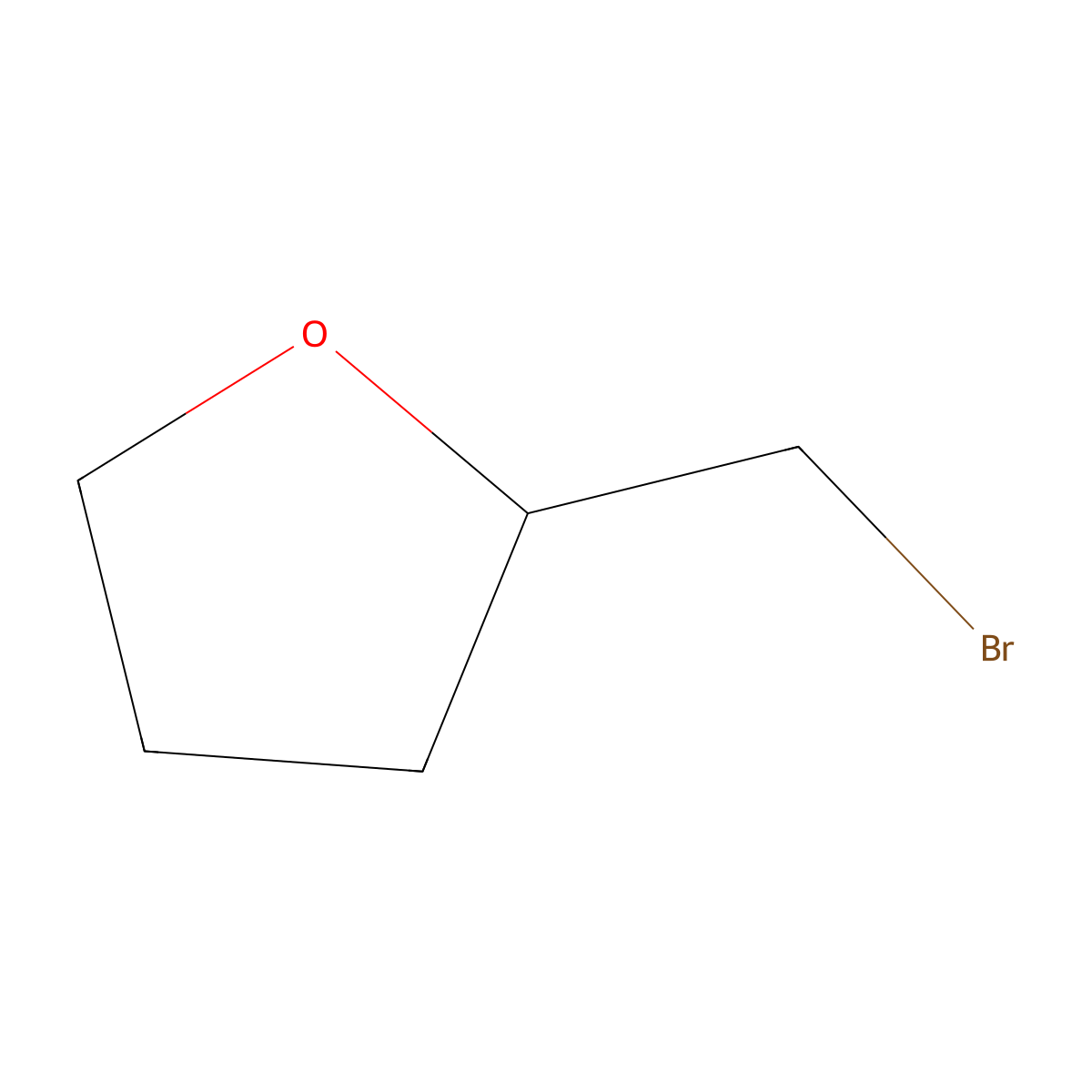 Furan, 2-(bromomethyl)tetrahydro- molecular structure, CAS 1192-30-9