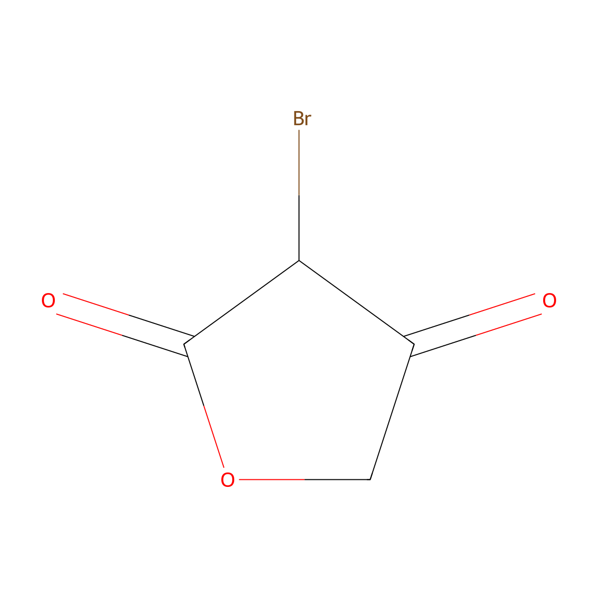 3-bromofuran-2,4(3H,5H)-dione molecular structure, CAS 1192-50-3
