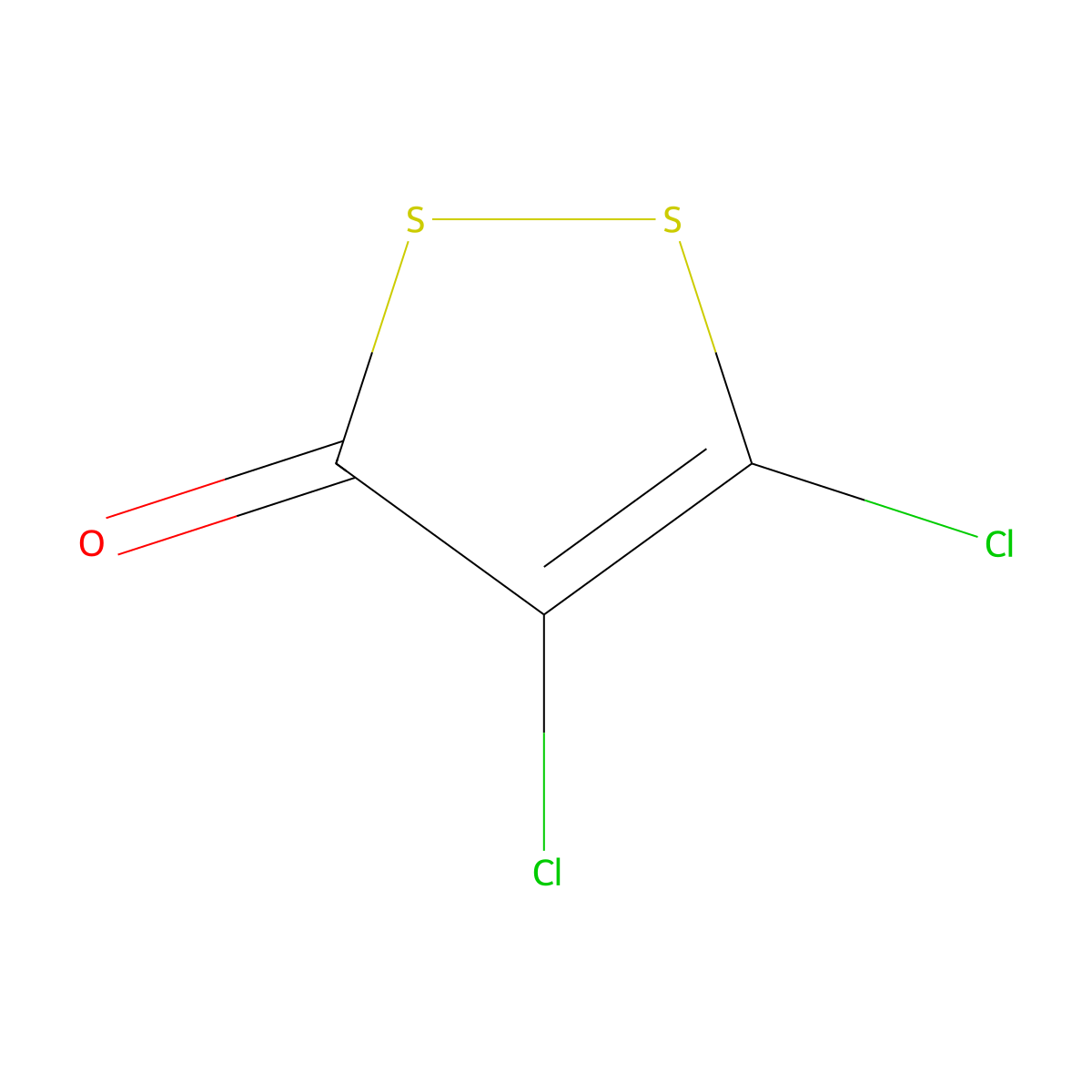 4,5-Dichloro-1,2-dithiol-3-one molecular structure, CAS 1192-52-5